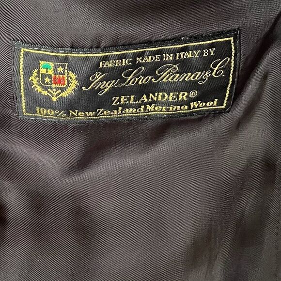 BROOKS BROTHERS Loro Piana Wool Double Breasted Blazer Brown 10 - Picture 10 of 10